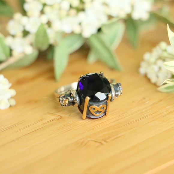 925 Sterling Silver Sapphire/Ruby  Reverse - Picture 3 of 8